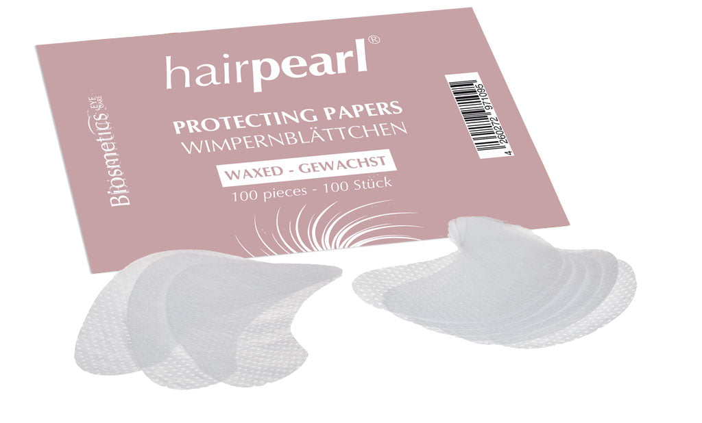 Hairpearl Waxed Eye Protecting Papers - 100 Count