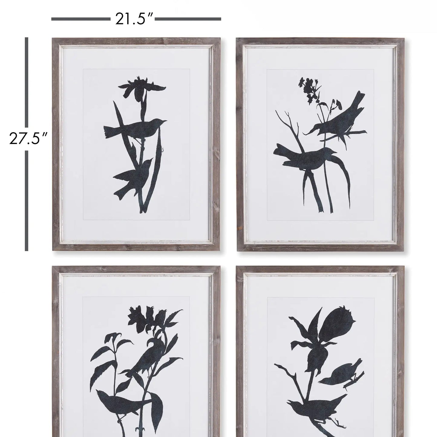 BIRD SILHOUETTE PRINTS, SET OF 4 - view 2