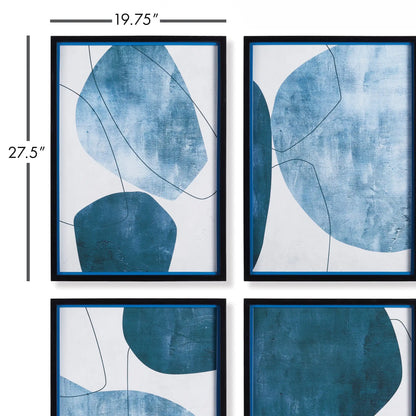 ABSTRACT ECLIPTIC PRINTS, SET OF 4 - view 2