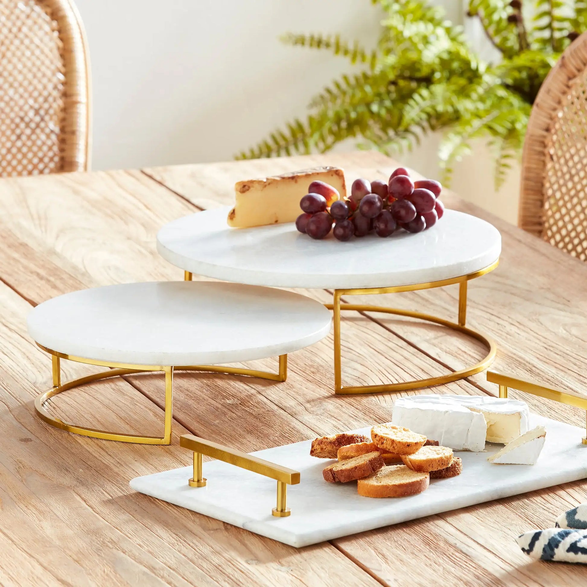 VIENNA SERVING STANDS, SET OF 2 - view 3