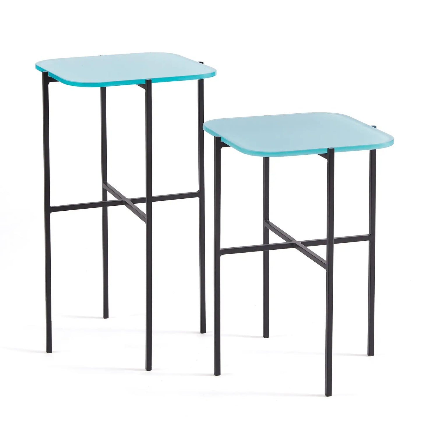 KENZIE SQUARE TABLES, SET OF 2