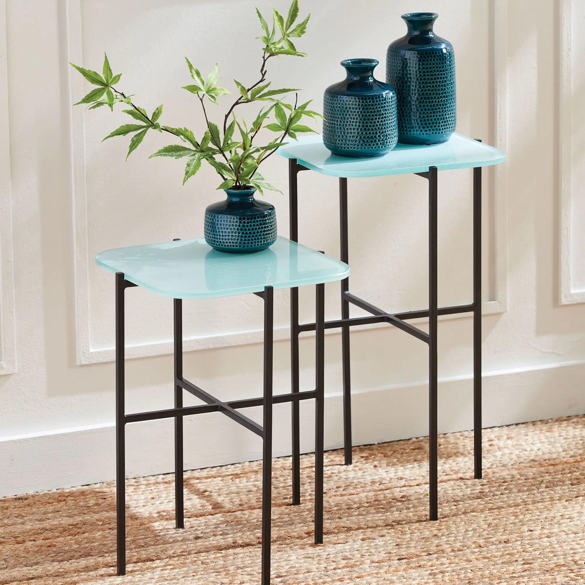 KENZIE SQUARE TABLES, SET OF 2 - view 2