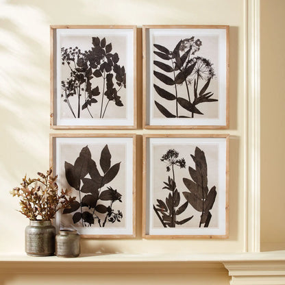 PRESSED FOLIAGE PRINTS, SET OF 4 - view 3