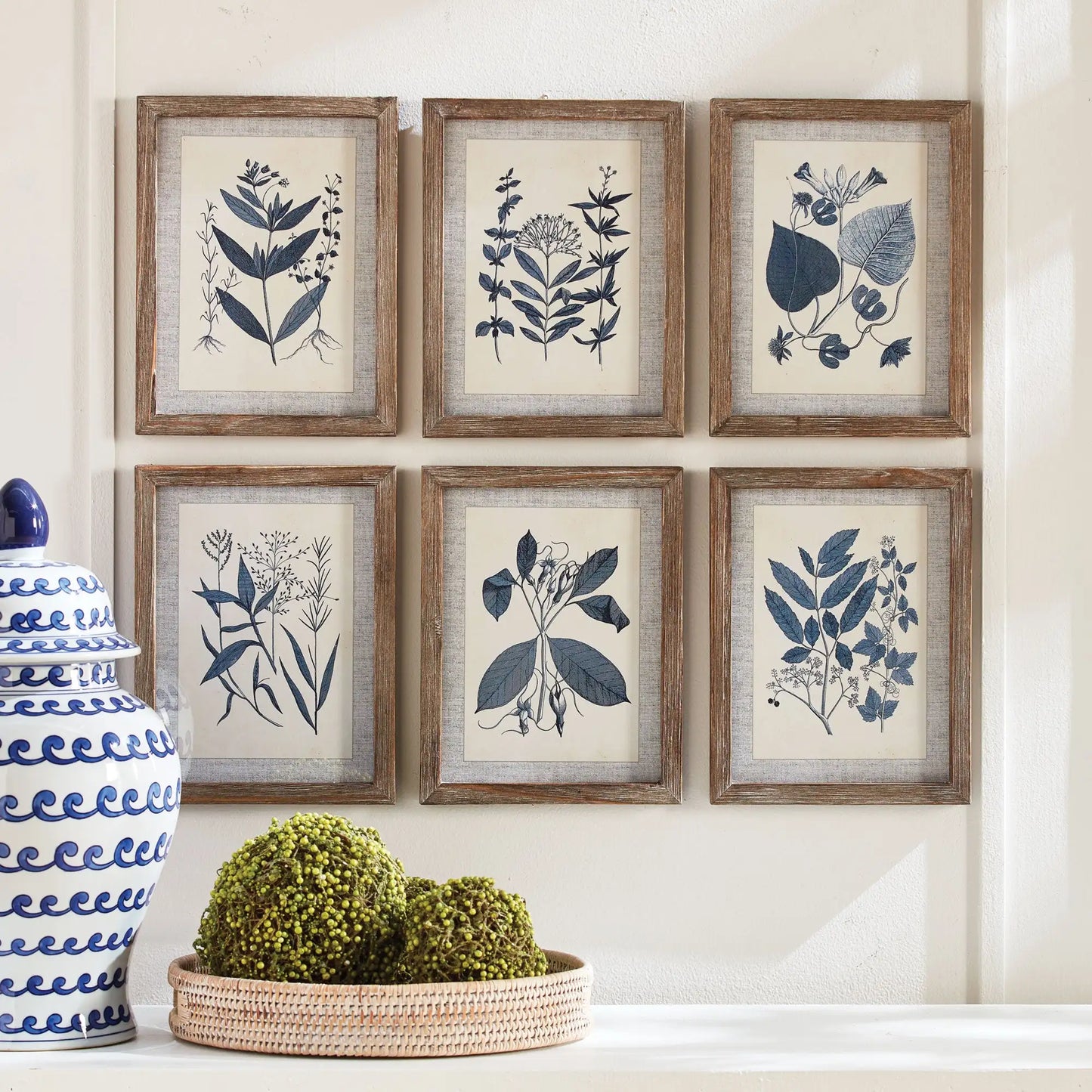 BLUE LEAF PETITE PRINTS, SET OF 6 - view 3
