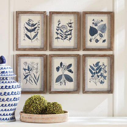 BLUE LEAF PETITE PRINTS, SET OF 6 - view 3