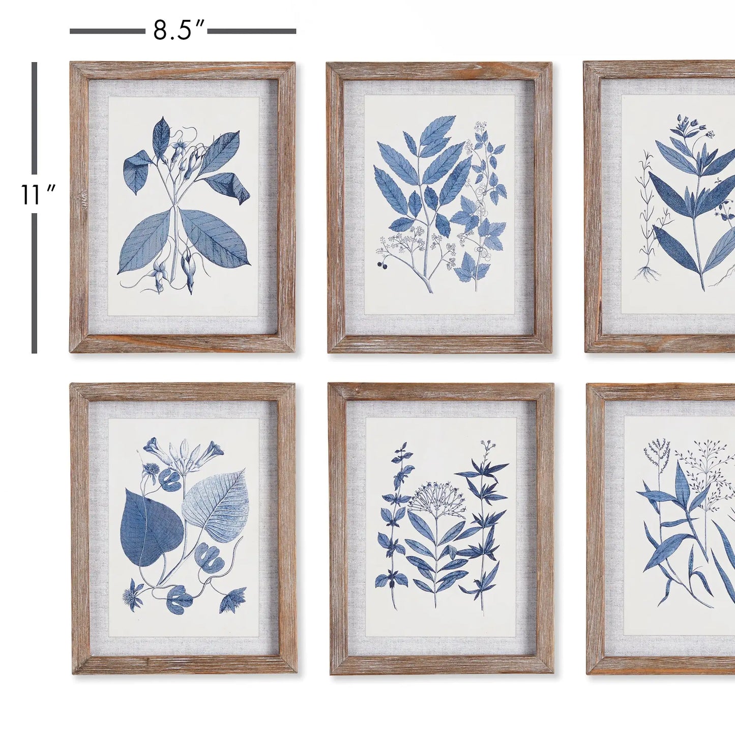 BLUE LEAF PETITE PRINTS, SET OF 6 - view 2