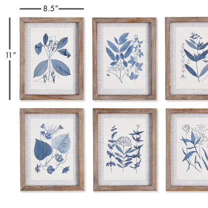 BLUE LEAF PETITE PRINTS, SET OF 6 - view 2
