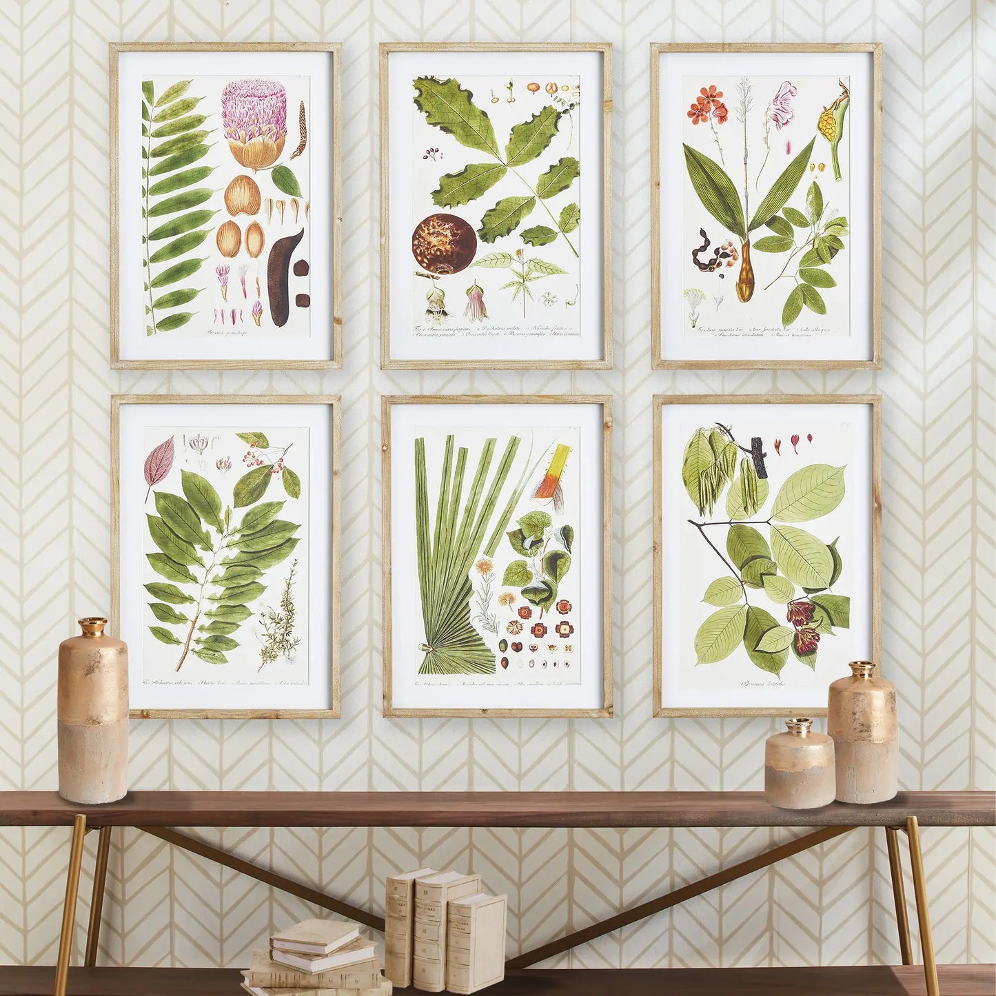 LEAF BOTANICAL STUDY, SET OF 6 - view 3