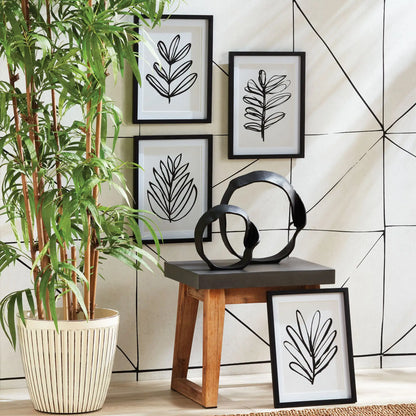 SKETCHED LEAF PRINTS, SET OF 4 - view 4