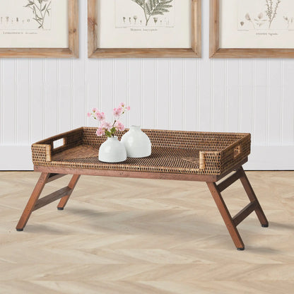 BURMA RATTAN LAP TRAY TABLE - view 3