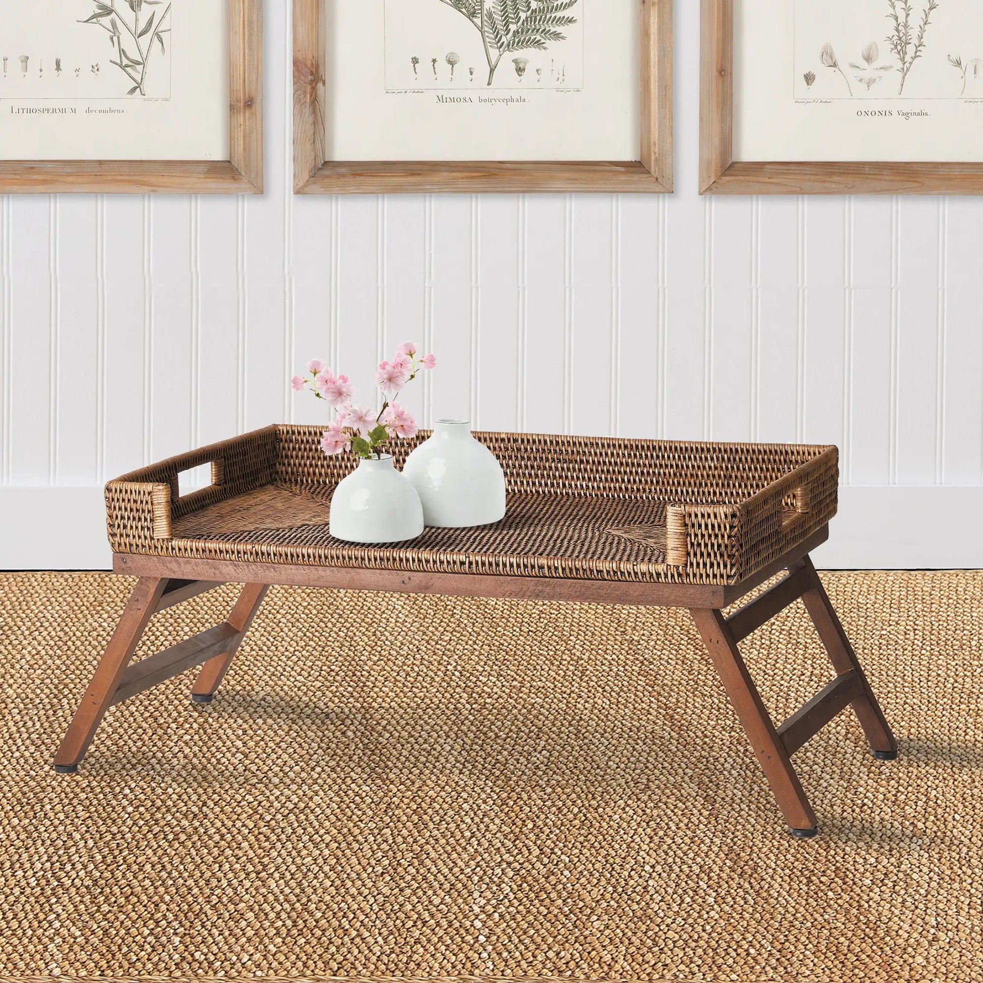 BURMA RATTAN LAP TRAY TABLE - view 4