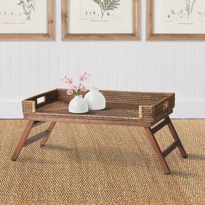 BURMA RATTAN LAP TRAY TABLE - view 4