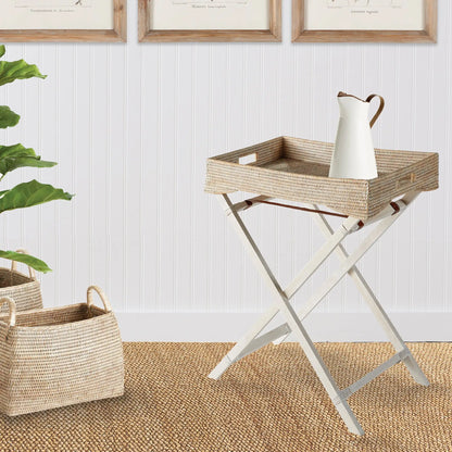 BURMA RATTAN BUTLER TRAY TABLE - view 2