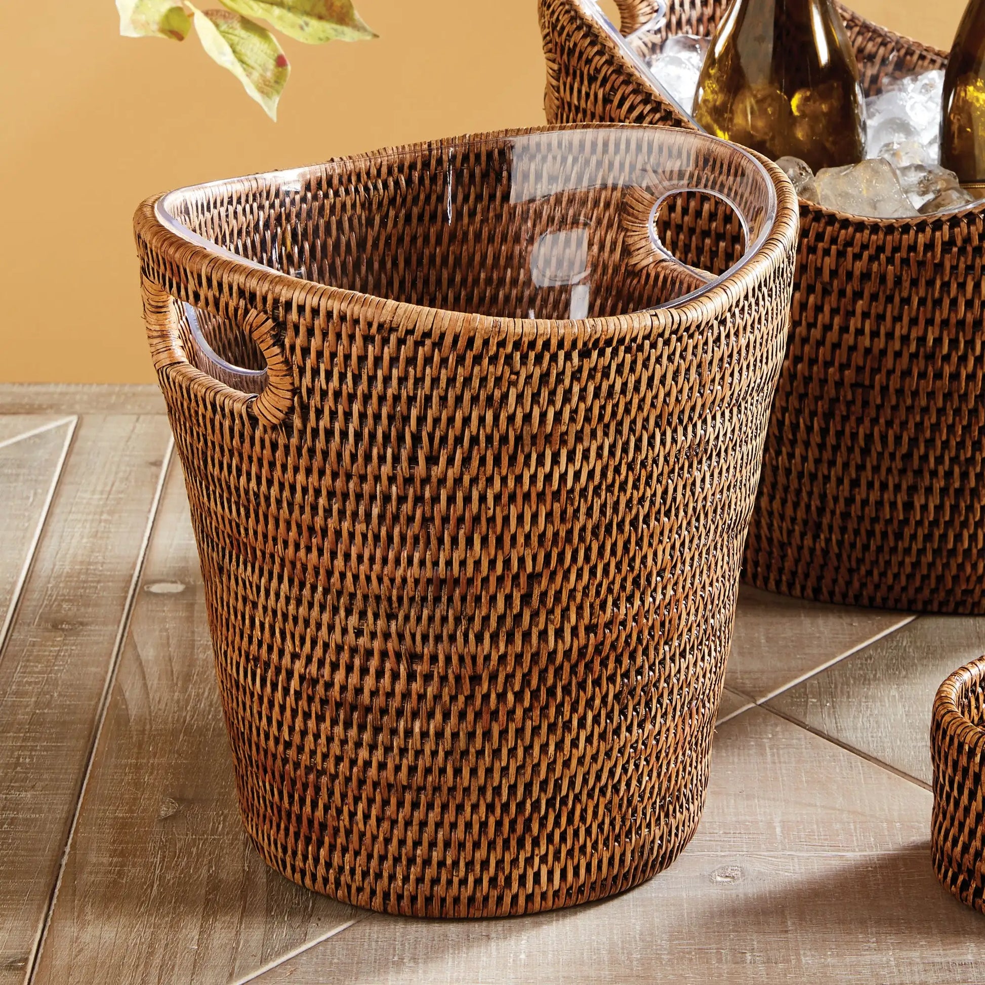 BURMA RATTAN BEVERAGE TUB SMALL - view 2