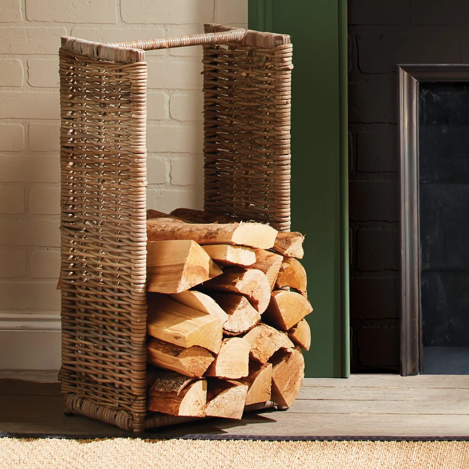 LOG BASKET TALL - view 2