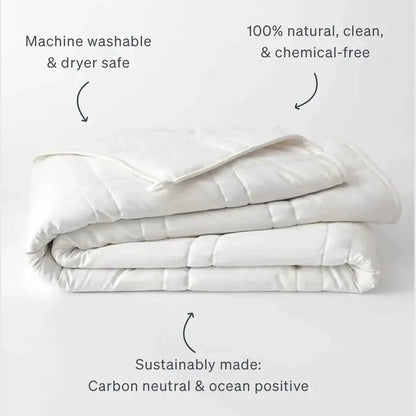 Baloo Weighted Throw 12 lbs - Pebble White
