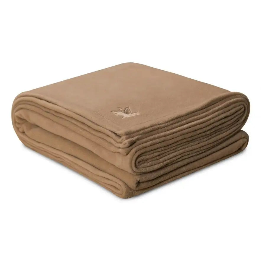 Boca Terry Polar Fleece Blanket - Full - Desert Tan