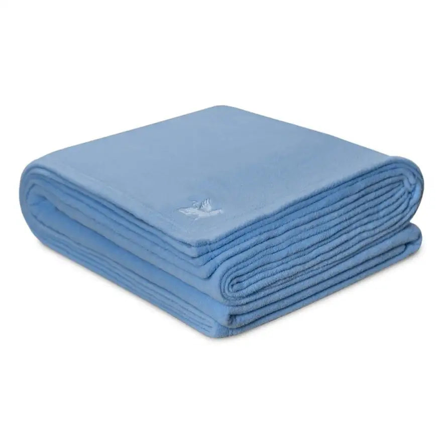 Boca Terry Polar Fleece Blanket - King - Light Blue