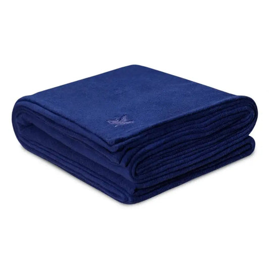 Boca Terry Polar Fleece Blanket - Twin - Navy