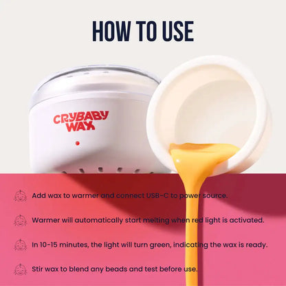 Crybaby Wax The Mini Meltdown Machine Wax Warmer