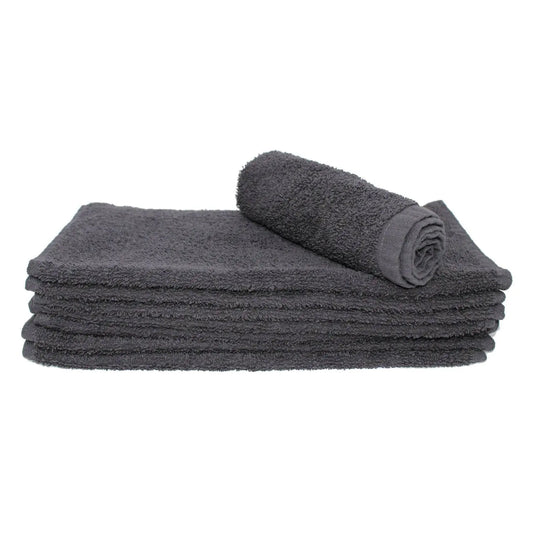 Ultra Soft Wash Cloth 13x13 Charcoal -12 pk