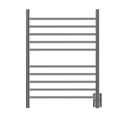 Amba Radiant Straight 10-bar towel warmer, hardwired front view