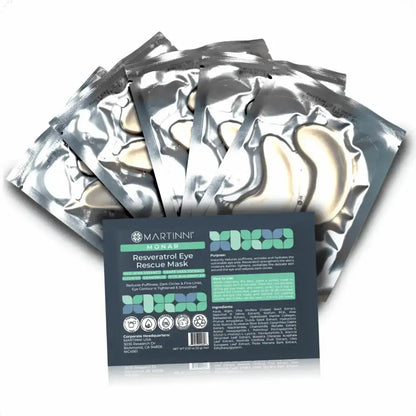 Martinni Resveratrol Eye Rescue Gel Mask - 5 ct