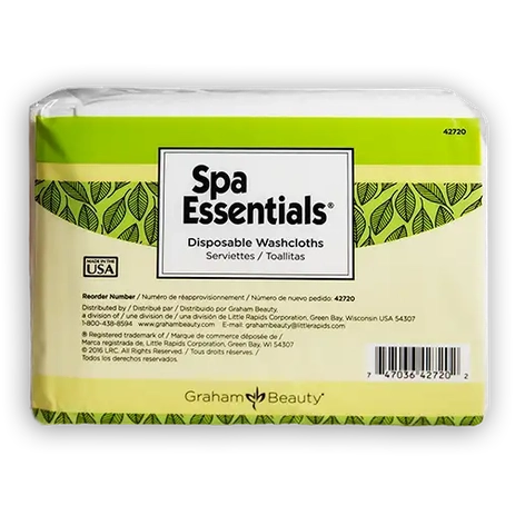 Spa Essentials Disposable Washcloth - 50 Count