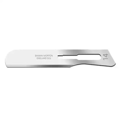 Swann Morton #14 Stainless Steel Dermaplaning Sterile Blade - 100 ct