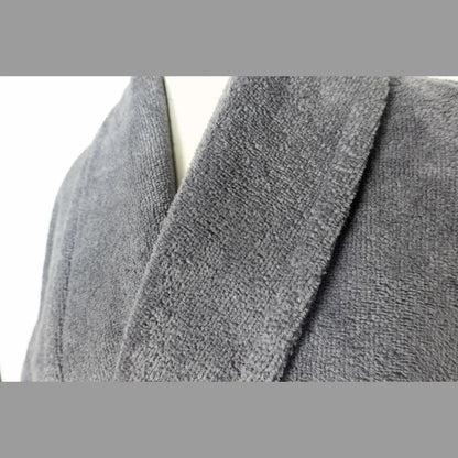 Boca Terry Turkish Velour Shawl Collar Robe - Grey