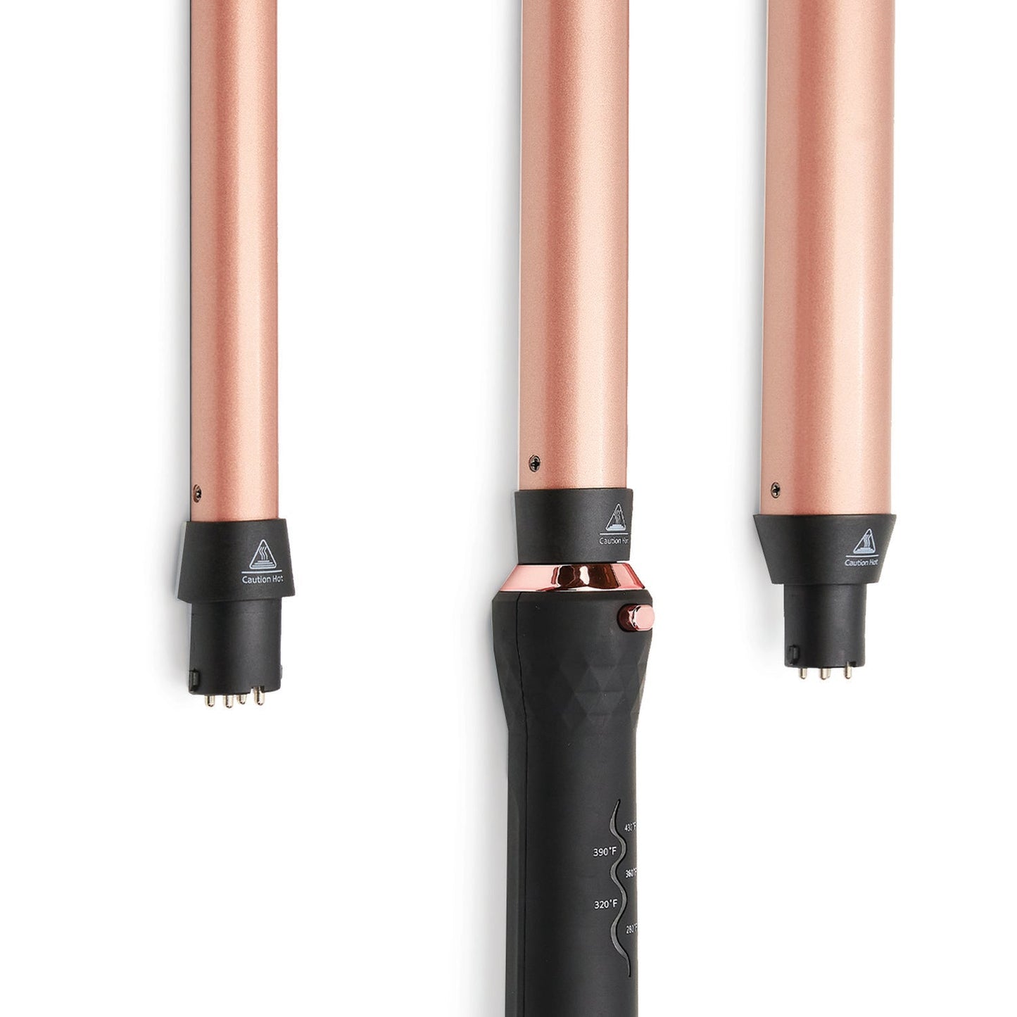 Interchangeable Clipless Curler Attachments - 3 Sizes Included