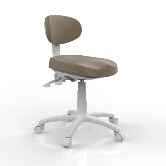 Silverfox 8C01 Adjustable Medical Stool with Back Support-Sand