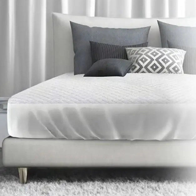 Boca Terry Waterproof Quilted Fitted Bed Pad w/Elastic Anchor Bands - King