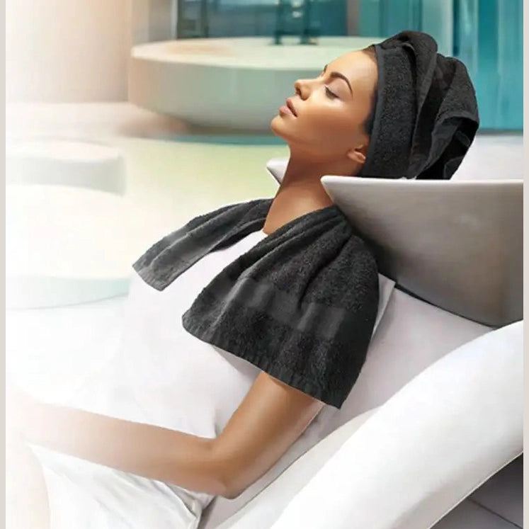 Boca Terry Spa/Salon Reactive Towel - Charcoal Grey