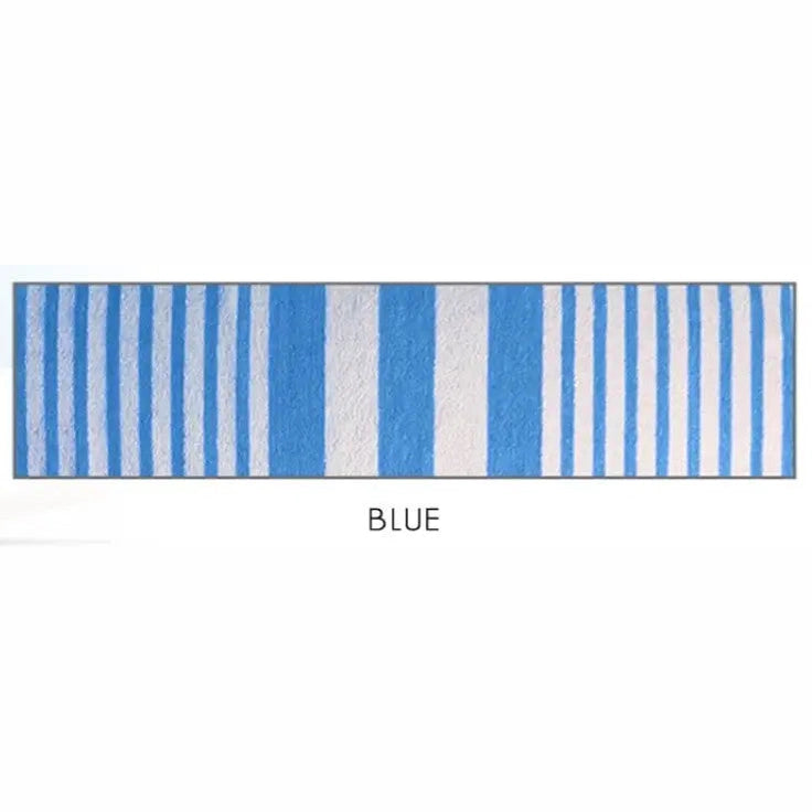 Boca Terry Tropical Stripe Pool Towel  30 x 60 - Blue