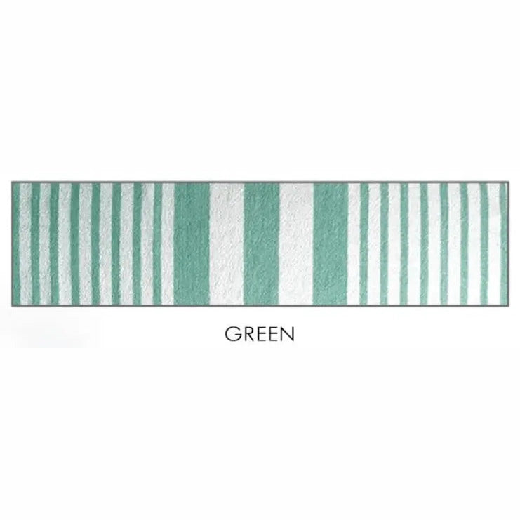Boca Terry Tropical Stripe Pool Towel  30 x 60 - Green