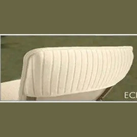 Boca Terry Velour Stripe Terry Lounge Chair Cover w/Fitted Hood 340 GSM - Ecru