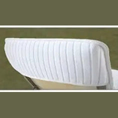 Boca Terry Velour Stripe Terry Lounge Chair Cover w/Fitted Hood 340 GSM - White