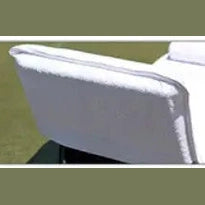 Boca Terry Terry Lounge Chair Cover w/Fitted Hood 390 GSM - White