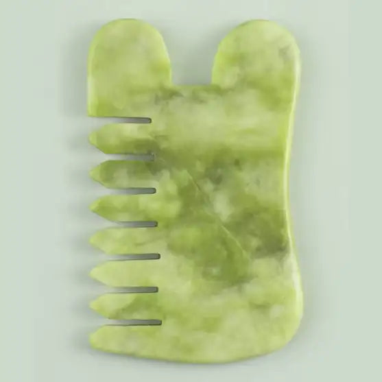 Natural Jade Stone Gua Sha Comb