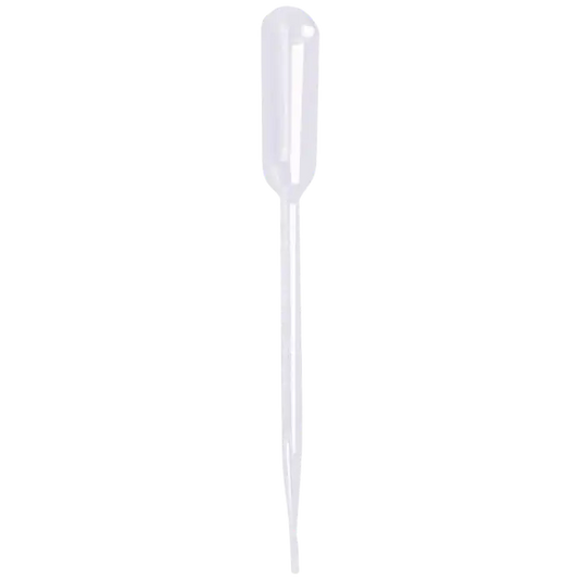 Clear 0.5ml disposable plastic pipette for precise salon liquid transfer