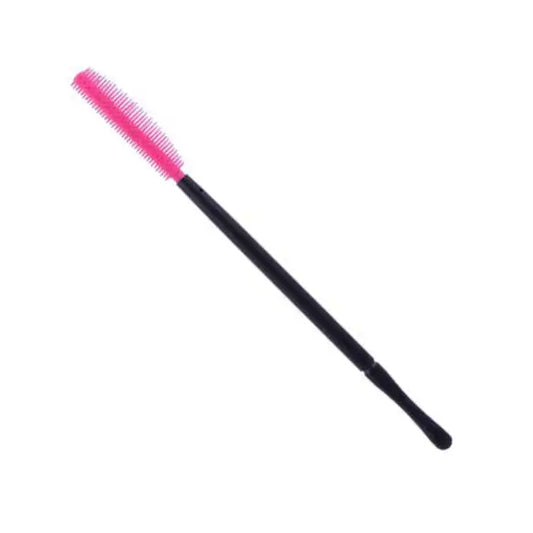 Tapered Pink Head Disposable Silicone Mascara Wands - 50 pack