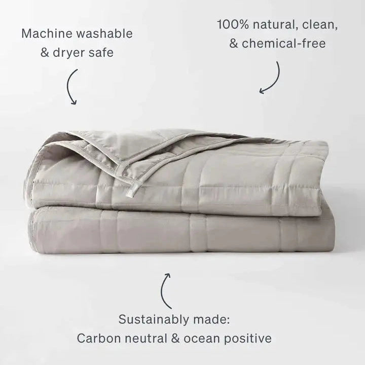 Baloo Weighted Throw 12lbs - Silver Sage