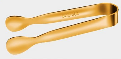 Small Serving Tongs - Gold