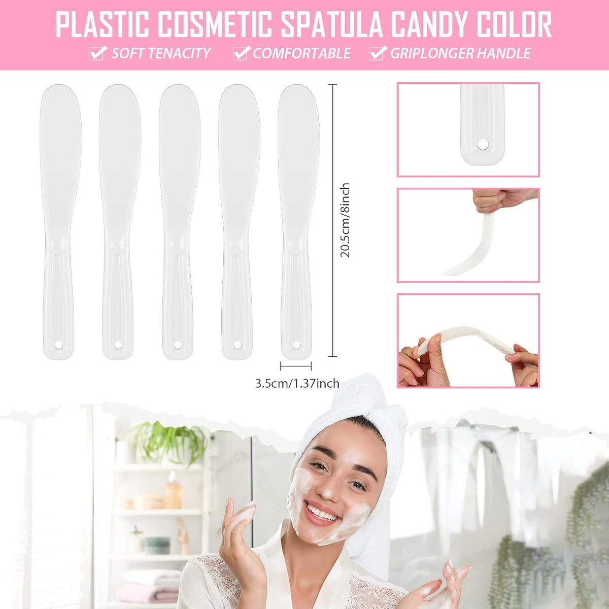 Large Mixing Spatula - White