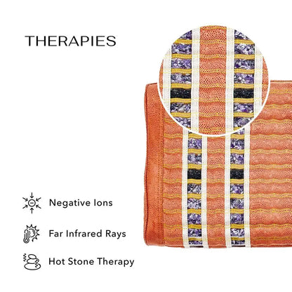 Close-up of HealthyLine heated pillow fabric texture and infrared features