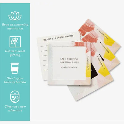 Thoughtfulls - LIFE IS BEAUTIFUL Pop-open Affirmation Cards - 30 cards