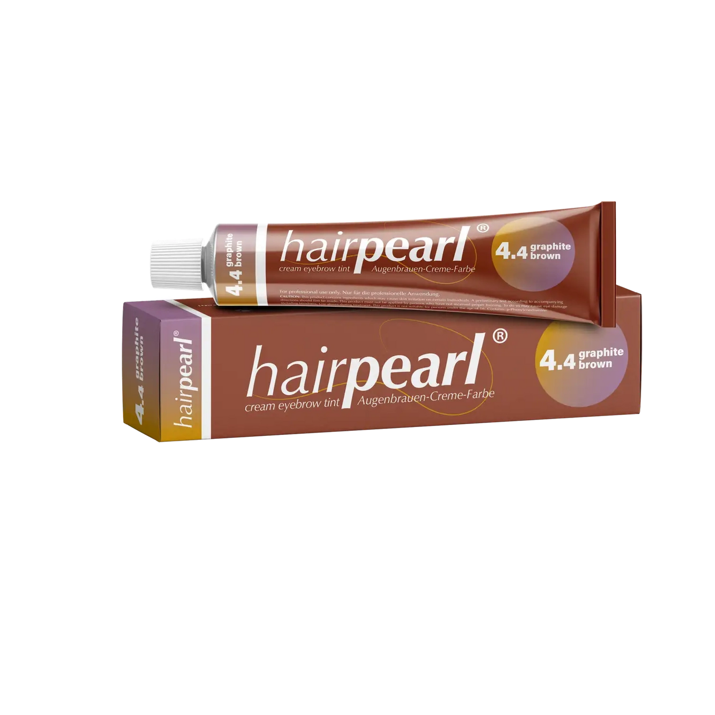 Hairpearl Graphite Brown #4.4 Eyebrow Tint with Packaging