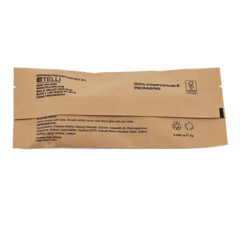 Tess Wheat Straw Shave Kit Triple Blade Razor w/Shave Cream - 250 per case