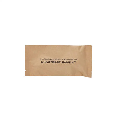 Tess Wheat Straw Shave Kit Triple Blade Razor w/Shave Cream - 250 per case